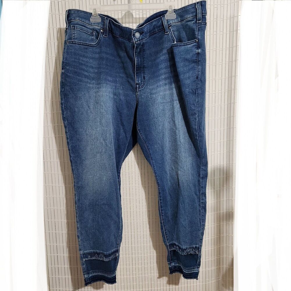 Lane Bryant Denim Jeans Skinny Size 24 Blue Signature Fit Mid-rise  New